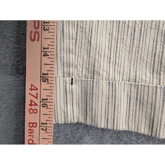 Tommy Hilfiger Pants Womens 8 Beige Stripe Gaucho Fit Capri Cropped Casual - Picture 7 of 13